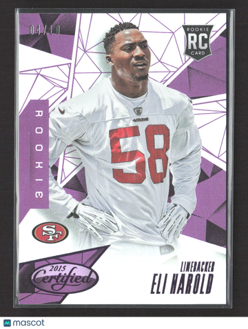 2015 Panini Certified Eli Harold #142 Purple RC 04/10
