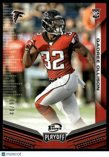 2019 Panini Playoff Qadree Ollison #270 1st Down SN RC