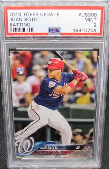Juan Soto 2018 Topps Update US300 PSA9