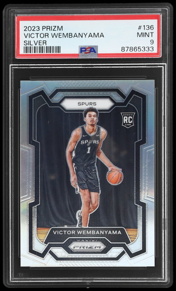 2023 Panini Prizm Victor Wembanyama Silver Prizm PSA 9 RC