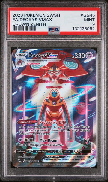 2023 Pokemon Sword and Shield Crown Zenith Galarian Gallery Deoxys Vmax #GG45 PSA 9