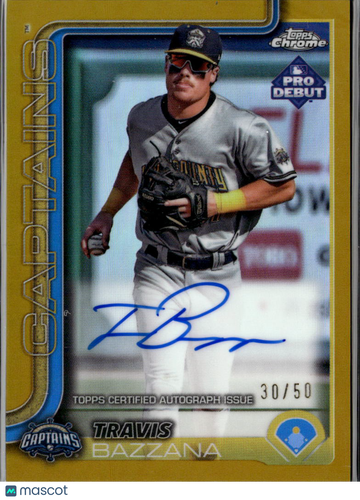 2024 Topps Chrome Pro Debut Travis Bazzana #PDC-100 Gold Refractor /50