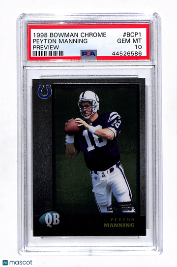1998 Bowman Chrome Preview Peyton Manning #BCP1 PSA 10