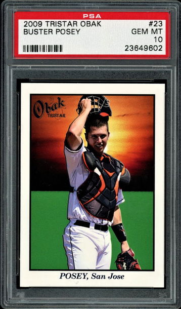 2009 Tristar Obak #23  Buster Posey  PSA 10  Giants