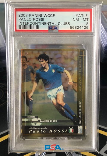 2007 Panini WCCF Paolo Rossi PSA 8