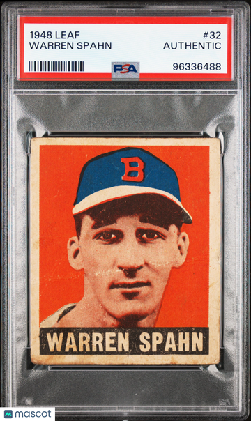 1948 Leaf Warren Spahn #32 PSA A