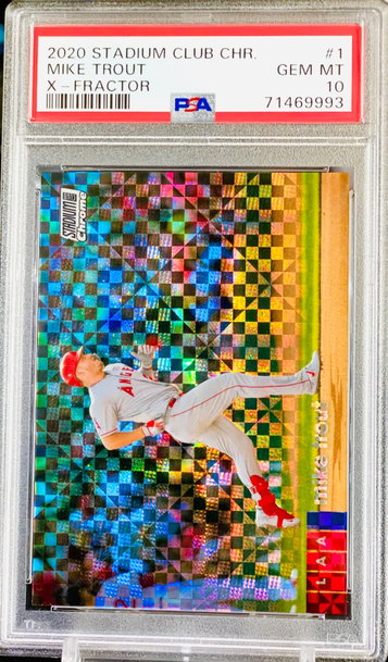 Mike Trout XFractor PSA 10 Stadium Club Chrome 2020