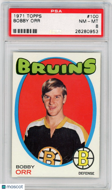 1971 Topps Bobby Orr #100 PSA 8