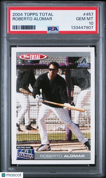 2004 Topps Total Roberto Alomar #457 PSA 10