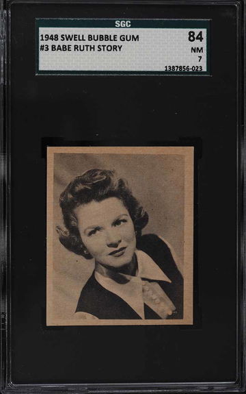 1948 Swell Babe Ruth Story #3 Claire Hodgson SGC 7 POP 1! ONLY 1 HIGHER RARE!