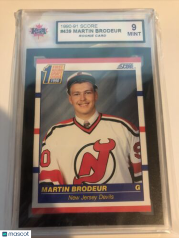 1990-91 Score Martin Brodeur #439 Rookie KSA 9