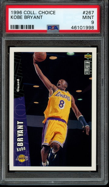 1996 Collector's Choice #267 Kobe Bryant PSA Mint 9