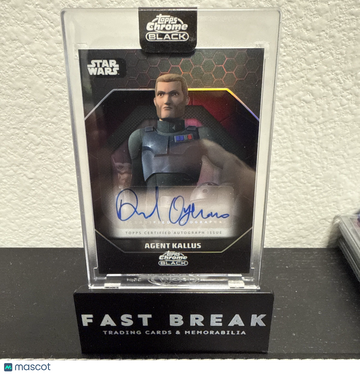 2024 Topps Chrome Black Star Wars Agent Kallus David Oyelowo Auto Autograph