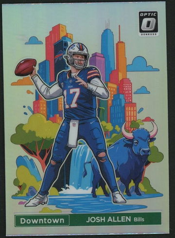 2024 Panini Donruss Optic Downtown Josh Allen #2 Prizm