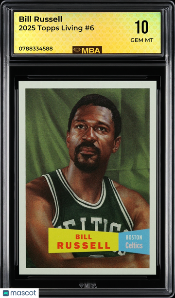 2025 Topps Living Bill Russell #6 MBA 10