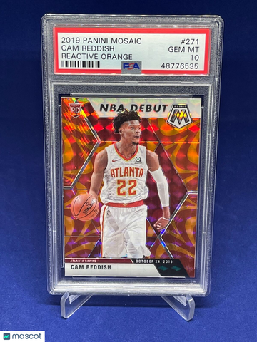 2019 Panini Mosaic Cam Reddish #271 Reactive Orange PSA 10
