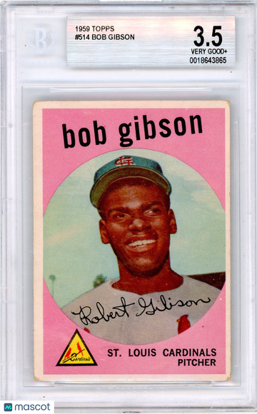 1959 Topps Bob Gibson #514 Rookie BVG 3.5