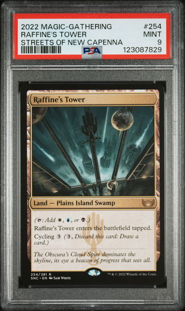 2022 Magic the Gathering Streets of New Capenna Streets of New Capenna Raffine's Tower #254 PSA 9
