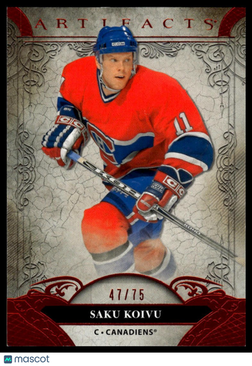 2020-21 Upper Deck Artifacts Saku Koivu #154 Autumn SN