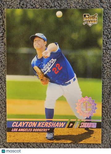 2008 Topps Stadium Club Clayton Kershaw #107 First Day Issue Rookie RC