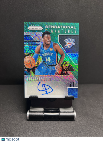 2019 PRIZM LUGUENTZ DORT SENSATIONAL SIGNATURES GREEN SHIMMER AUTO /25 RC
