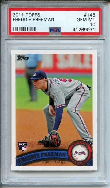 2011 Topps Freddie Freeman #145 PSA Gem Mint 10