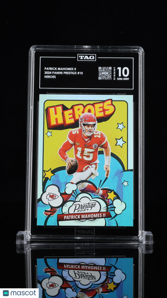 2024 Panini Prestige Heroes Patrick Mahomes II #10 Low Pop TAG 10