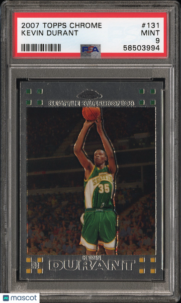 2007 Topps Chrome Kevin Durant #131 PSA 9