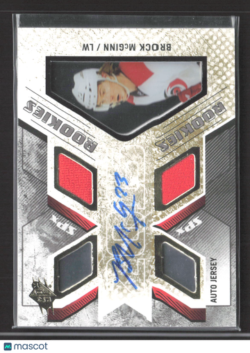 2014 Upper Deck SPx Brock McGinn #165 /499 Auto Jersey