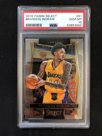2016 Panini Select - Brandon Ingram - Concourse Level Rookie Base PSA 10 Gem