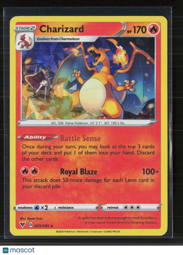 2020 Vivid Voltage Charizard Rare #25/185