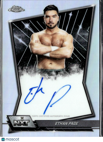 Ethan Page 2026 Topps Chrome WWE NXT Auto Refractor NXT