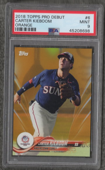 2018 Topps Pro Debut Carter Kieboom # 18/25 PSA 9