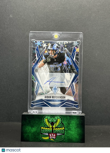 2025 Panini Phoenix Football Aidan Hutchinson #21 /35 Winter Snowflake