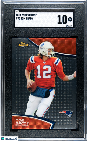 2011 Topps Finest Tom Brady #70 SGC 10