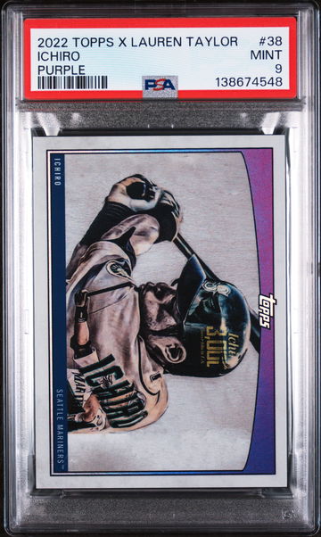 2022 Topps X Lauren Taylor Purple Ichiro #38 /25 PSA 9