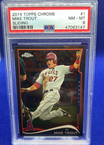 2014 Topps Chrome Mike Trout PSA 8