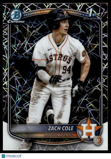 2025 Bowman Chrome Zach Cole #BCP-244 Lazer Refractor