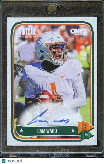 2024 Onyx Vintage Football Cam Ward #VACAWA