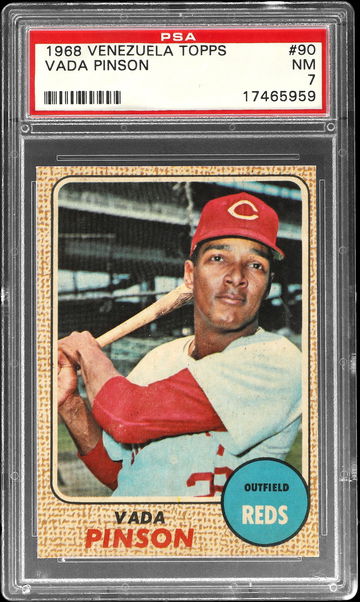 1968 Venezuela Baseball #90 Vada Pinson PSA 7