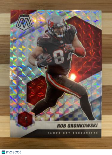 🔥2021 Panini Mosaic Rob Gronkowski Silver Mosaic #188 Tampa Bay Buccaneers