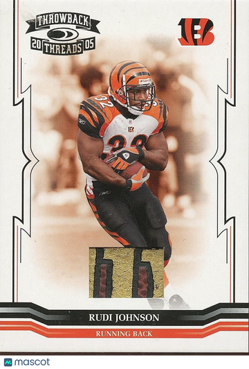 Rudi Johnson 2005 Donruss Patch Donruss Cincinnati Bengals