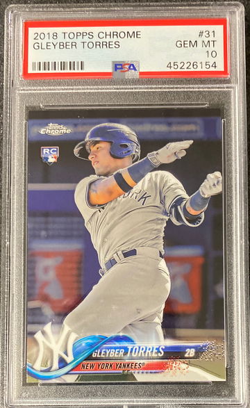 Gleyber Torres 2018 Topps chrome