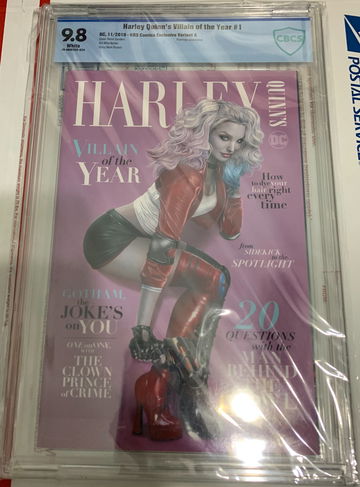 Harley Quinn's Villian of the Year #1 KRS Comics Exclusive Variant A Natalie Sanders CBCS 9.8