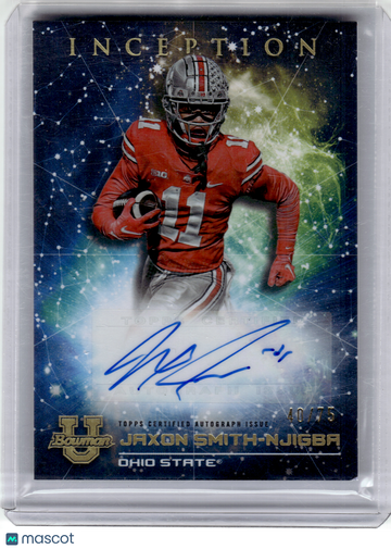 2023 Topps University Inception Football—Jaxon Smith-Njigba #PMP-JS 40/75—Very Good