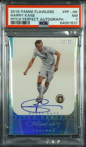 2016 Panini Flawless Harry Kane Pitch Perfect Auto PSA 7 NM England Spurs
