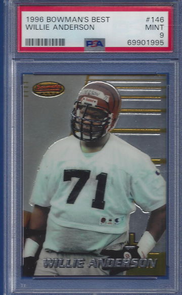 1996 Bowmans Best Willie Anderson #146 PSA 9 (BillsGridironGreats)