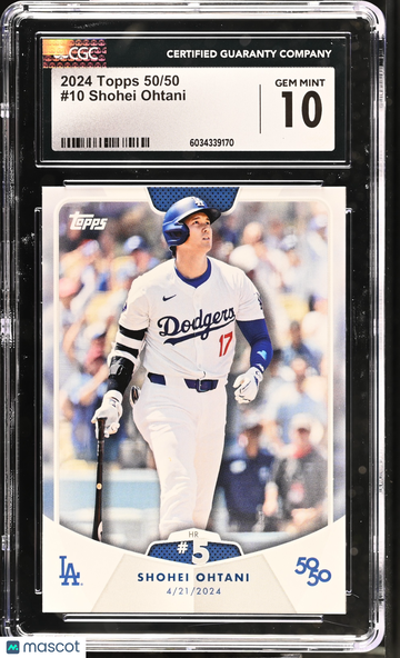 2024 Topps 50/50 Shohei Ohtani #10 CGC 10