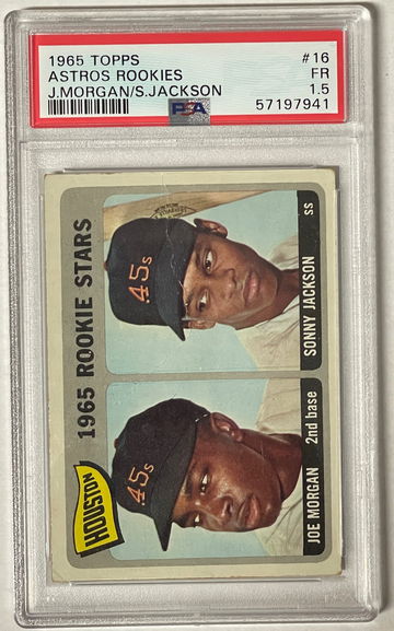 1965 Topps Houston Astros Rookies Stars Joe Morgan/Sonny Jackson PSA 1.5