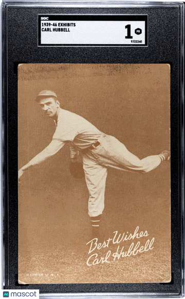 1939 Exhibits Carl Hubbell SGC 1